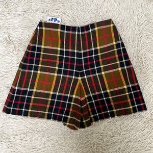 Vintage 60s Plaid Shorts
